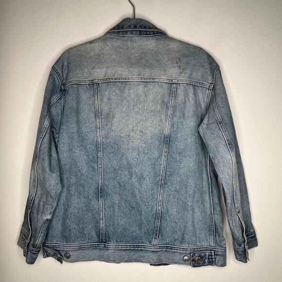 Madewell The Oversized Trucker Jean Jacket Size Small - Picture 6 of 9